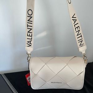 Authentic Mario Valentino NWT beige crossbody purse.